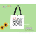 Simple and Handy, Nature Color Cotton Shopping Bag with Snap-fastener